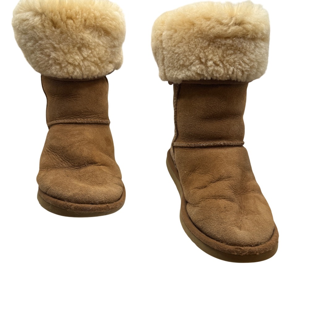 UGG Australia Classic Tall 5815 Chestnut Suede Shearling Boots Womens 6